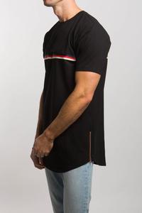 T-shirts pour hommes, style décontracté, hip-hop, coupe musclée, ourlet incurvé, coton blanc, popeline tricotée, logo imprimé personnalisé - Product Image 5