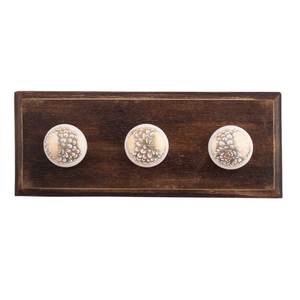 ที่แขวนกุญแจเสื้อโค้ท,ตะขอเซรามิกทรงแบนลายดอกคาร์เนชั่นสีทองดีไซน์แบบทำด้วยมือ - Product Image 1