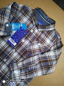 Chemises à manches longues en popeline de coton à carreaux décontractées pour adolescents de marque originale, boutonnées, séchage rapide, écologiques, coupe ajustée - Product Image 6