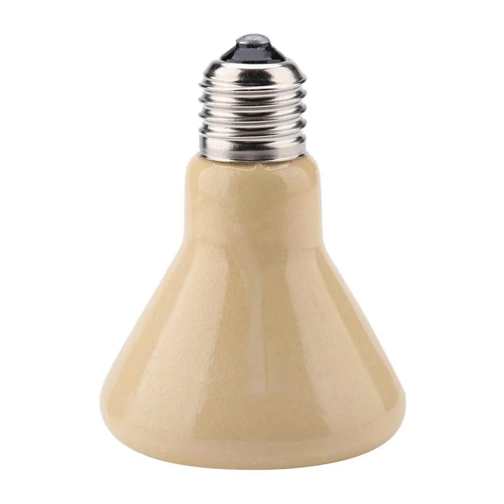 Cheap Farm Heating Equipment Infrared Ceramic Heat Bulb Beige Black White Yellow Heat Emitter Bulb / Lamp E26 Screw Socket
