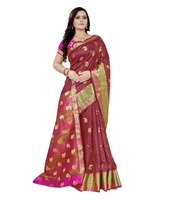 Saree Sutra Banarasi India Selatan Model Terbaru Tampil Mewah, Termasuk Blus, Pakaian Wanita untuk Pernikahan, Harga Grosir Terbaik dan Murah dari Surat