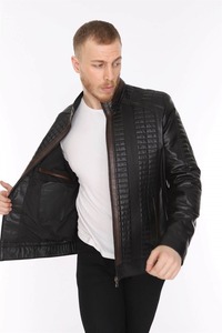 High Street hommes vestes en cuir véritable respirant vêtements de sport imperméables pour adultes personnalisable équipement de cyclisme hiver taille XL - Product Image 2