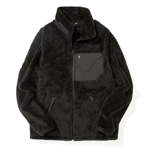 High Quality New-style Fashionable <b>Sherpa</b> <b>Fleece</b> Warm Soft <b>Sherpa</b> Jacket for <b>Men</b> With Custom Logo - Product Image 2