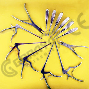 VENTA CALIENTE GORAYA GERMAN Codman Kerrison Rongeurs Bone Curettes 13Pcs Set Instrumento ortopédico de columna Manual Acero CE ISO APROBADO - Product Image 1