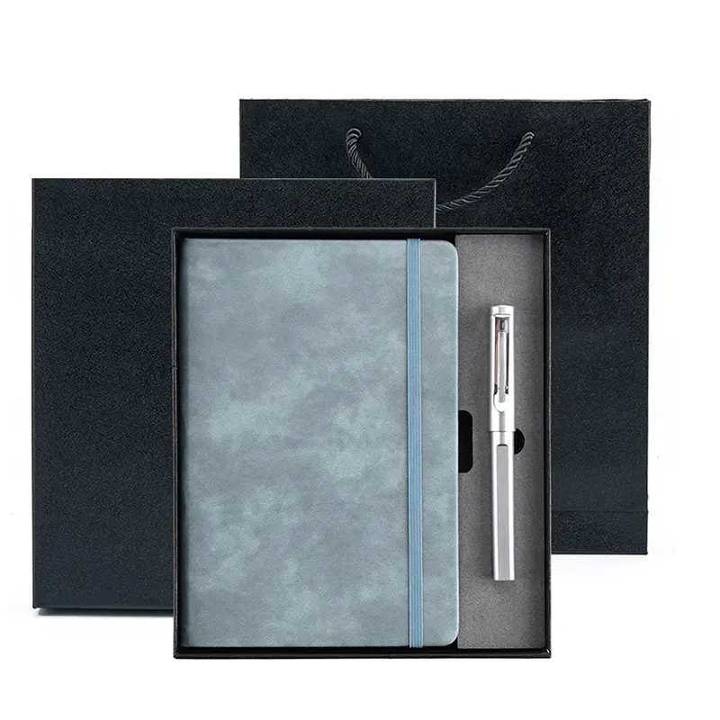 Bloc notes en cuir A5 avec stylo, ensemble de Journal personnel 2021, en cuir, agenda, cadeau, bureau, Composition personnalisée