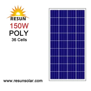 RESUN 150วัตต์โพลีแสงอาทิตย์แผงเซลล์36ร้อนขายการแข่งขันราคา