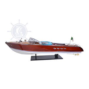 Modèle réduit de bateau Riva Aquarama peint, 170 cm, artisanat en bois, avec support d'exposition, objet de collection, décoration, cadeau, vente en gros - Product Image 1