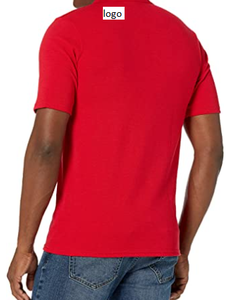 Camiseta de manga corta con estampado para hombre, camisa 65% de poliéster, 35% algodón, con cierre de botones, lavado a máquina - Product Image 2