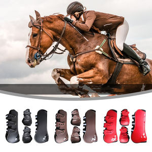 Accesorios de Protección para Piernas de Equitación, Botas de Protección Duraderas para Montar a Caballo, Protección Delantera y Trasera de PU de Alta Calidad OEM - Product Image 4