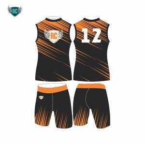 Ensemble maillot et short sans manches sublimés personnalisés, vêtements de sport rouge marine, uniforme d'entraînement, vêtements de sport respirants à séchage rapide - Product Image 3