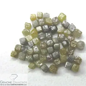 Diamantes rugosos de cubo del país del Caribe, suministro de Fondo Indio, diamantes naturales sin procesar