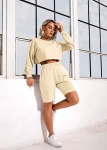 <b>Distress</b> Crop <b>Top</b> and Shorts Luxury Street Wear Winter Fashion Girl Sweatsuit and Tracksuit for Running and Jogging Style 2025 - Product Image 6