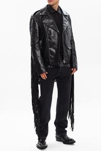 แจ็คเก็ตหนังที่มีขอบยาว - Product Image 3