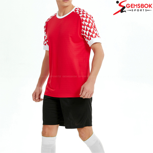 Hot-Selling Soccer Uniform Kit Sublimation Printed Jersey Set Custom Color Logo Quick-Drying <b>Stand</b> Collar Custom Size Men's - Product Image 5