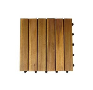 Baldosas huecas para suelo a precio económico, 300 x 300 mm, baldosas de madera entrelazadas para exteriores. - Product Image 4