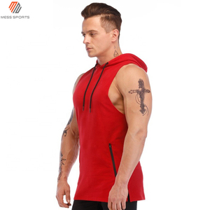 Nouveau style de débardeur à capuche pour homme, écologique, séchage rapide, respirant, design et logo personnalisés, haute qualité, prix de gros - Product Image 4