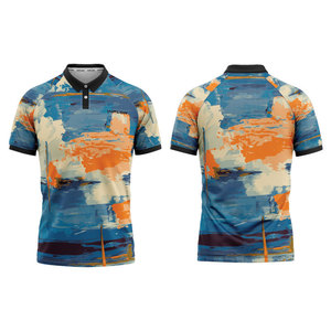 Venta al por mayor personalizada de secado rápido, camiseta para hombre Golf Sport impresión Logo manga corta Oversize poliéster algodón Polo - Product Image 3