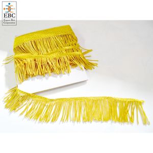 Alambre de lingotes de oro metálico de 5CM personalizado OEM para vestimenta de ropa y bandera decorativa con borlas y flecos - Product Image 6