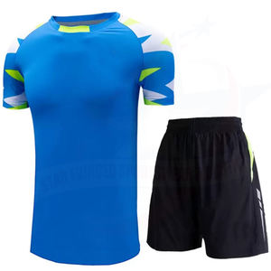 Uniformes de tennis de table avec logo personnalisé pour hommes 100% polyester, anti-UV, séchage rapide, respirant, sublimation de couleur personnalisée à l'avant - Product Image 5