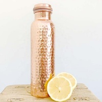 Cuivre martelé de haute qualité, 100% pur sans couture et sans Joint, brillant, pur 950 Ml pour eau à boire, livraison gratuite