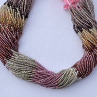 2 mm 3 mm 4 mm Naturmikro Tundro-Garnett gesichtete Edelsteinperlen Strand Großhandel Händlerpreis Steine Lieferant Halbedelstein