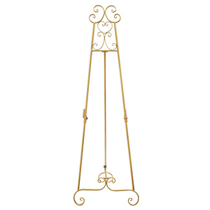 Gold Tall <b>Metal</b> <b>Easel</b> Picture Display - Product Image 2
