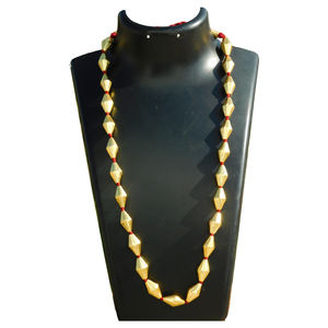 new design traditional <b>handmade</b> single layar golden tribal dolki beads <b>necklace</b> for womens and girls - Product Image 3