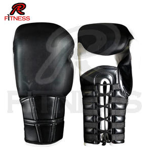 Gants de boxe en cuir PU personnalisés pour l'entraînement et le sparring de kick-boxing avec fermeture auto-agrippante et caractéristiques antidérapantes - Product Image 4