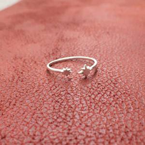 Anillos de Plata de Ley 925 con Forma de Estrella al por Mayor para Damas, Ligeros, con Engaste de Bisel, Joyería de Boda, Estilos de Plata Lisa de Alta Calidad - Product Image 4