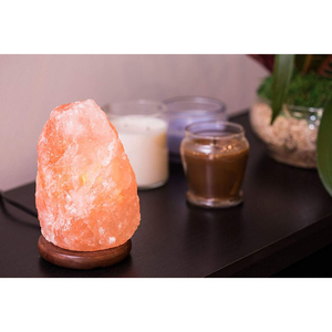 Lámpara de Material Orgánico, Naranja, Cristal Marino Natural, Luz Nocturna LED que Cambia de Color, Hecha a Mano, Decoración para Dormitorio y Mesita de Noche, IMPEX - Product Image 4