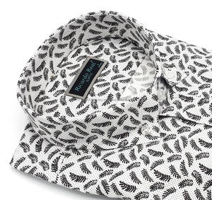 เสื้อพิมพ์ลายดอกไม้ผ้าป๊อปลินลำลองสำหรับผู้ชาย, เสื้อคอตตอนแบบเปิดลงระบายอากาศได้อย่างรวดเร็วโลโก้ที่กำหนดเองสำหรับฤดูหนาวผ้าสักหลาดชิ้นเดียว - Product Image 3