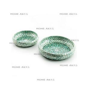 Ensemble de 2 bols à dessert en bois et en nacre de différentes tailles de bols à dessert à prix abordable - Product Image 5