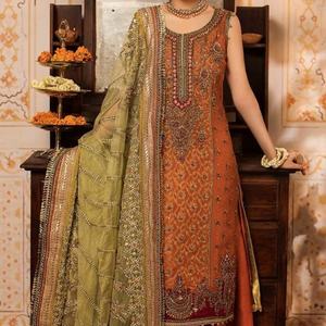 Nuevo-última hermosa-Kurta larga con Lehenga para vestido de fiesta-ropa-vestido con elegante trabajos para/fiesta/boda = 2021 - Product Image 1