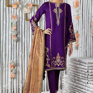 NEW--STUNNING--EMBROIDERY on BEAUTIFUL LONG KAMEEZ, STRAIGHT PANT DRESS--for Party-WEAR & WEDDING @ 2021 - Product Image 1