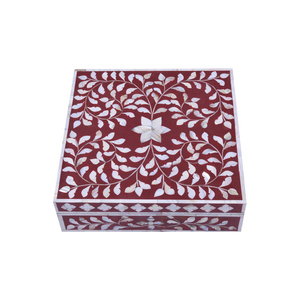 Resin Inlay <b>Storage</b> Box Colored High Quality Decorative Resin Inlay Jewellery Box Gift Box <b>Storage</b> by Axiom Home Accents - Product Image 1