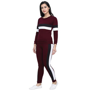 Fleece <b>Sweatsuit</b> <b>Women</b> Plain Tracksuits with Custom logo Printed - Product Image 4