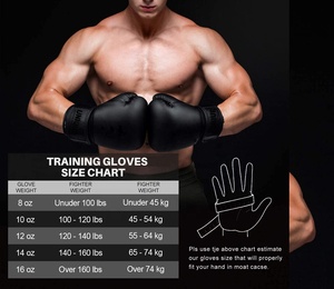 UNIQUE GYM WEAR Guantes de Boxeo de Cuero con Impresión Personalizada, Ligeros, con Dedos Completos y Correa de Muñeca Ajustable para Boxeo - Product Image 6