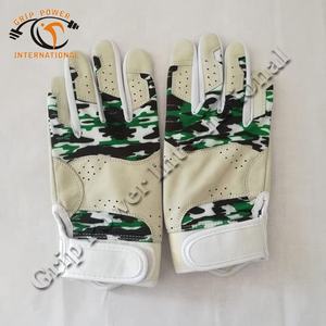 Guantes de bateo de cuero unisex con diseño de camuflaje Sublimación Guantes de béisbol de mano izquierda y derecha para deportes - Product Image 3