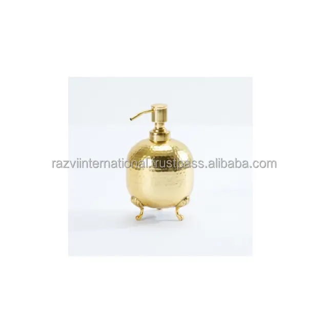 Dispenser di sapone placcato in oro di alta qualità con supporto in metallo industriale dispenser sapone schiuma dispenser