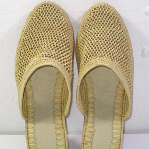 Handmade Bliss Raffia Shoes Handmade slippers Summer Mules Moroccan Shoes Raphia <b>Flats</b> Babouch - Product Image 1