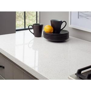 Thiết kế hiện đại phong cách lấp lánh trắng lớn slab thạch anh prefabs Đá Nhân Tạo cho các ứng dụng khách sạn - Product Image 1