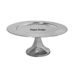 Soporte de Metal de alta calidad para pasteles, soporte de pastel hecho a mano con forma redonda chapada en oro, elegante, decorativo, indio - Product Image 2