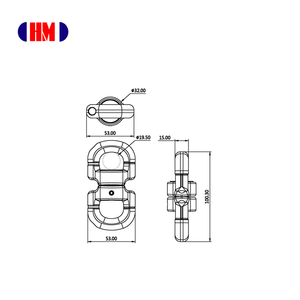 Equipo de Protección Contra Caídas de Aleación de Aluminio, Marca HM, Modelo A021, Fabricante OEM/ODM de Taiwán, 12kN - Product Image 2
