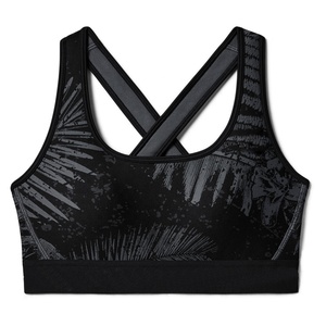 Women's Comfort Racerback Sports <b>Bra</b>-Yoga Jogging Vest Tops Removable Pads Medium Support 100% Nylon Four-Way <b>Stretch</b> Crop Tops - Product Image 1