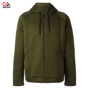 Sudadera con capucha y cremallera personalizada para hombre y mujer, Jersey de algodón en blanco, unisex, venta al por mayor - Product Image 2