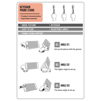 Soporte y Base para Teléfono Móvil Mini, Portamonedas, Llavero, Diseño Creativo, Soporte para Tablet de Madera, Portátil y Duradero, para Regalo