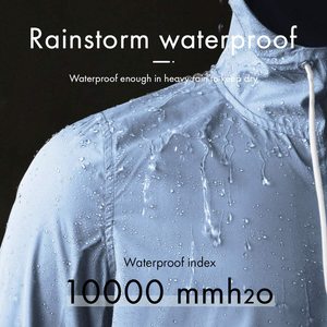Women's Casual XL <b>Raincoat</b> Waterproof Windbreaker with Custom Logo Lightweight Packable Hooded Rainy Jacket Coat Print Pattern - Product Image 4