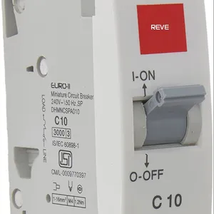 Reve 6A सपा सी मिनी एमसीबी बिजली के सर्किट ब्रेकर-(सफेद)