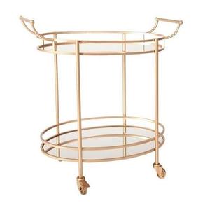 Superior Quality Glass and Metal Food Serving <b>Trolley</b> Customized Shape and Size Storage Cart <b>Trolley</b> <b>for</b> <b>Sale</b> - Product Image 1