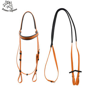 Bride en cuir de rembourrage super doux de haute qualité avec broderie de logo personnalisé accessoire équestre durable pour l'équitation - Product Image 3
